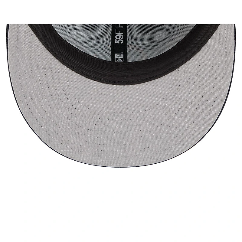 Casquette ajustée 59FIFTY pour homme New Era Pitch Blue Miami Dolphins 2025 Rivalries Collection Fan Pack