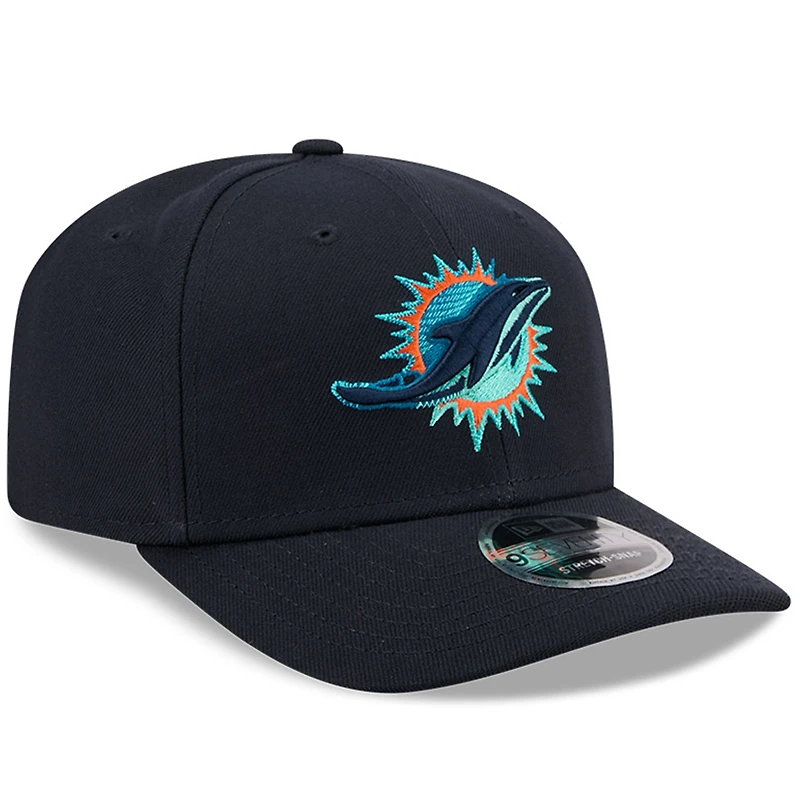 Men's New Era  Pitch Blue Miami Dolphins 2025 Rivalries Collection Fan Pack 9SEVENTY Adjustable Hat