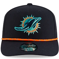 Men's New Era  Pitch Blue Miami Dolphins 2025 Rivalries Collection Sideline 9SEVENTY Adjustable Hat