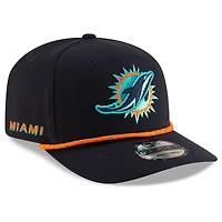 Men's New Era  Pitch Blue Miami Dolphins 2025 Rivalries Collection Sideline 9SEVENTY Adjustable Hat