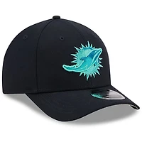 Men's New Era  Pitch Blue Miami Dolphins 2025 Rivalries Collection Team 9FORTY M-Crown Adjustable Hat