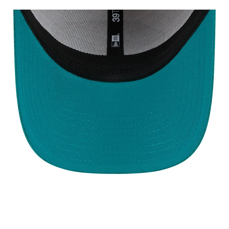 Men's New Era Stone/Aqua Miami Dolphins 2024 Sideline Historic 39THIRTY Flex Hat