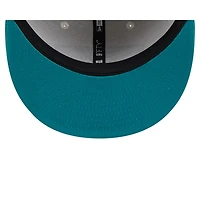 Casquette Snapback 9FIFTY Sideline Historic 2024 pour homme New Era Stone/Aqua Miami Dolphins