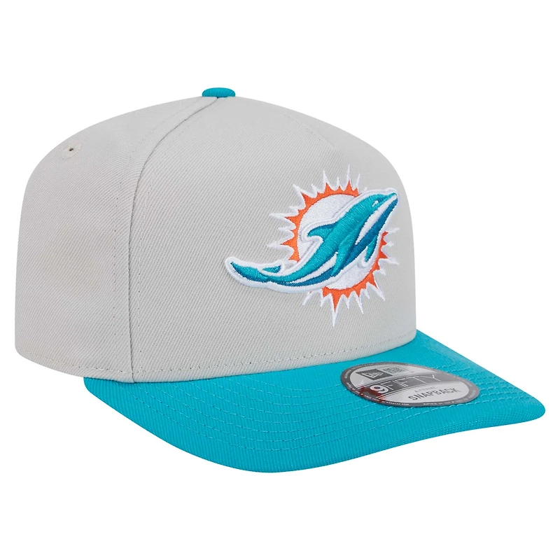 Casquette snapback 9FIFTY A-Frame pour homme New Era Stone Miami Dolphins