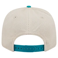 Men's New Era  Stone Miami Dolphins  Loyal Corduroy 9SEVENTY Adjustable Hat
