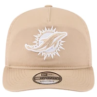 Casquette ajustable 19TWENTY pour homme New Era, couleur beige, des Dolphins de Miami
