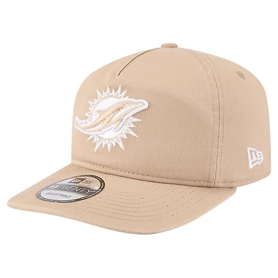 Casquette ajustable 19TWENTY pour homme New Era, couleur beige, des Dolphins de Miami