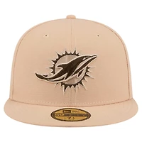 Casquette ajustée 59FIFTY Miami Dolphins Candied Pecan de New Era pour homme