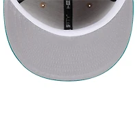Men's New Era Tan Miami Dolphins  Throwback Logo Main 59FIFTY Fitted Hat