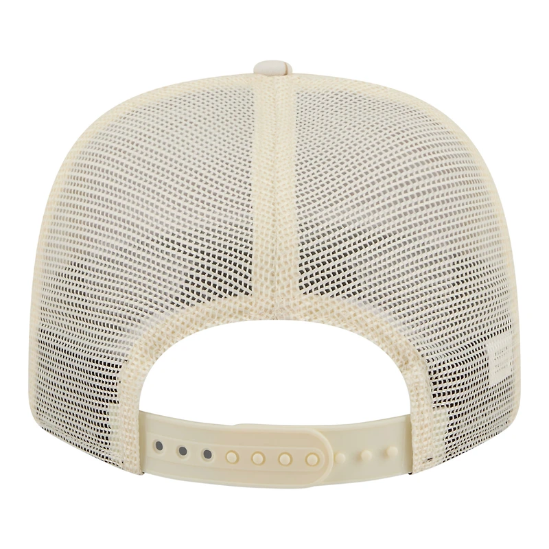 Casquette trucker ajustable New Era pour homme, coloris beige Miami Dolphins, motif palmier ton sur ton COOLERA 9SEVENTY