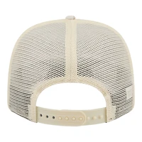 Casquette trucker ajustable New Era pour homme, coloris beige Miami Dolphins, motif palmier ton sur ton COOLERA 9SEVENTY