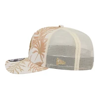 Men's New Era  Tan Miami Dolphins Tonal Palm COOLERA 9SEVENTY Adjustable Trucker Hat