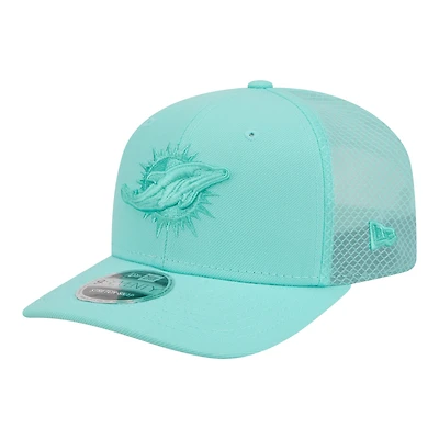 Men's New Era  Turquoise Miami Dolphins Color Pack 9SEVENTY Adjustable Hat