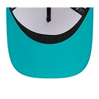 Men's New Era  White/Aqua Miami Dolphins 2025 NFL Training Camp A-Frame 9FORTY Adjustable Hat