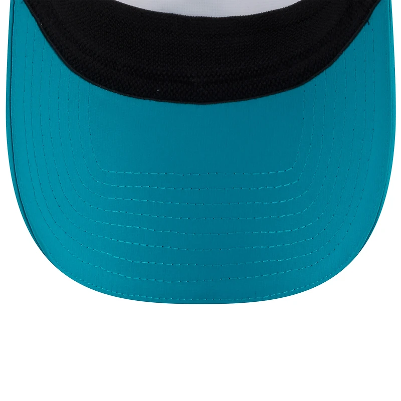 Men's New Era  White/Aqua Miami Dolphins 2025 NFL Training Camp Adjustable Visor