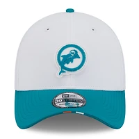 Casquette New Era 39THIRTY Flex blanche/aqua pour homme
