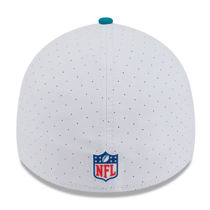 Casquette New Era 39THIRTY Flex blanche/aqua pour homme