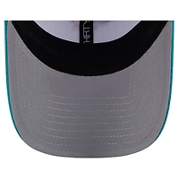 Men's New Era  White/Aqua Miami Dolphins Dashmark Rays 39THIRTY Flex Hat