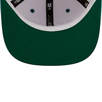 Men's New Era White/Aqua Miami Dolphins Sparky Original 9FIFTY Snapback Hat