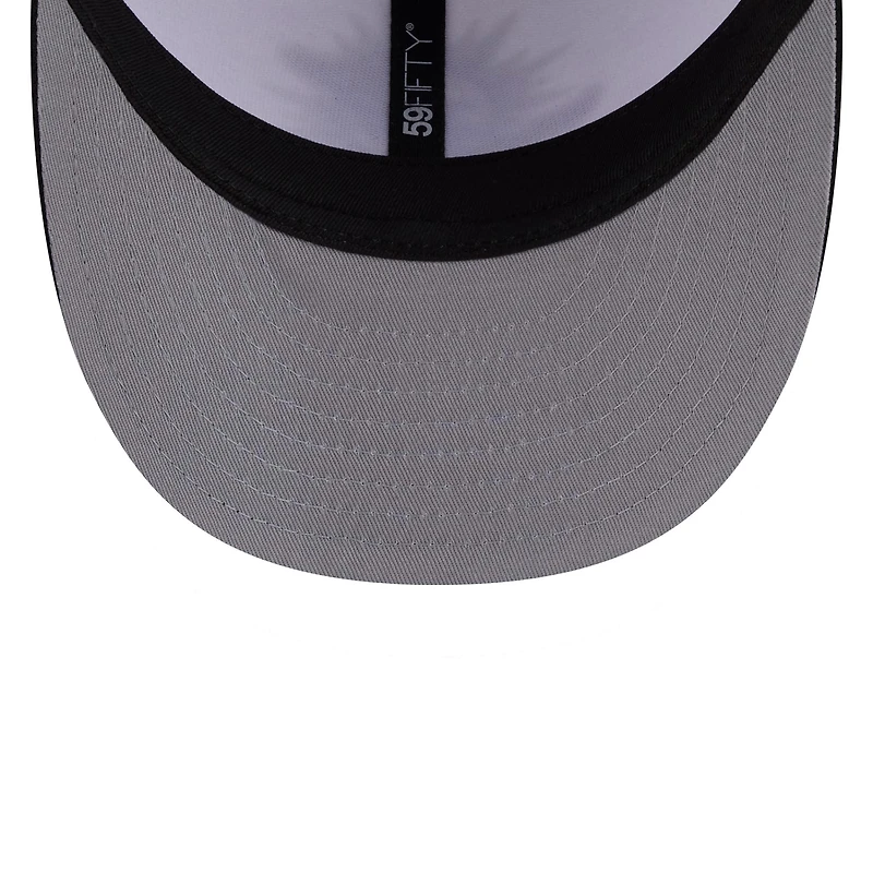 Men's New Era White/Black Miami Dolphins 2026 NFL Draft Pre-Curved 59FIFTY Fitted Hat