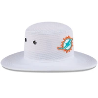 Chapeau bob Panama New Era pour hommes, blanc, Miami Dolphins 2024 NFL Training Camp