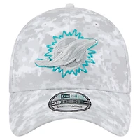 Men's New Era White Miami Dolphins 2025 Salute to Service Fan Pack 39THIRTY Flex Hat