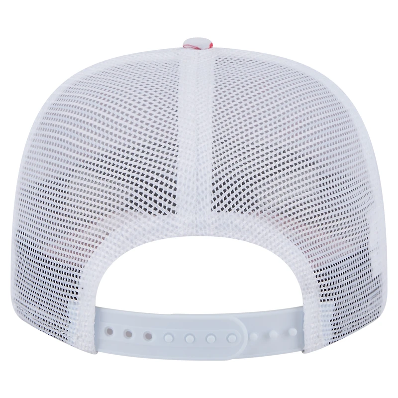 Casquette extensible à bouton-pression New Era blanche pour homme, motif flamant rose, Miami Dolphins Adventure 9SEVENTY