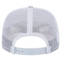Men's New Era White Miami Dolphins Adventure Flamingo Pattern 9SEVENTY Stretch-Snap Hat