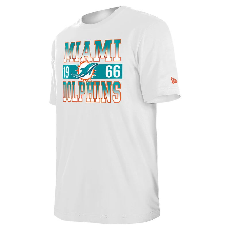 Men's New Era White Miami Dolphins City Team T-Shirt