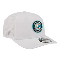 Casquette ajustable New Era blanche Miami Dolphins COOLERA 9SEVENTY pour homme