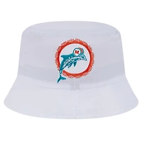 Chapeau bob blanc Miami Dolphins New Era pour homme