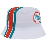 Chapeau bob blanc Miami Dolphins New Era pour homme