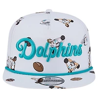 Men's New Era  White Miami Dolphins Team Cheer 19TWENTY Snapback Hat