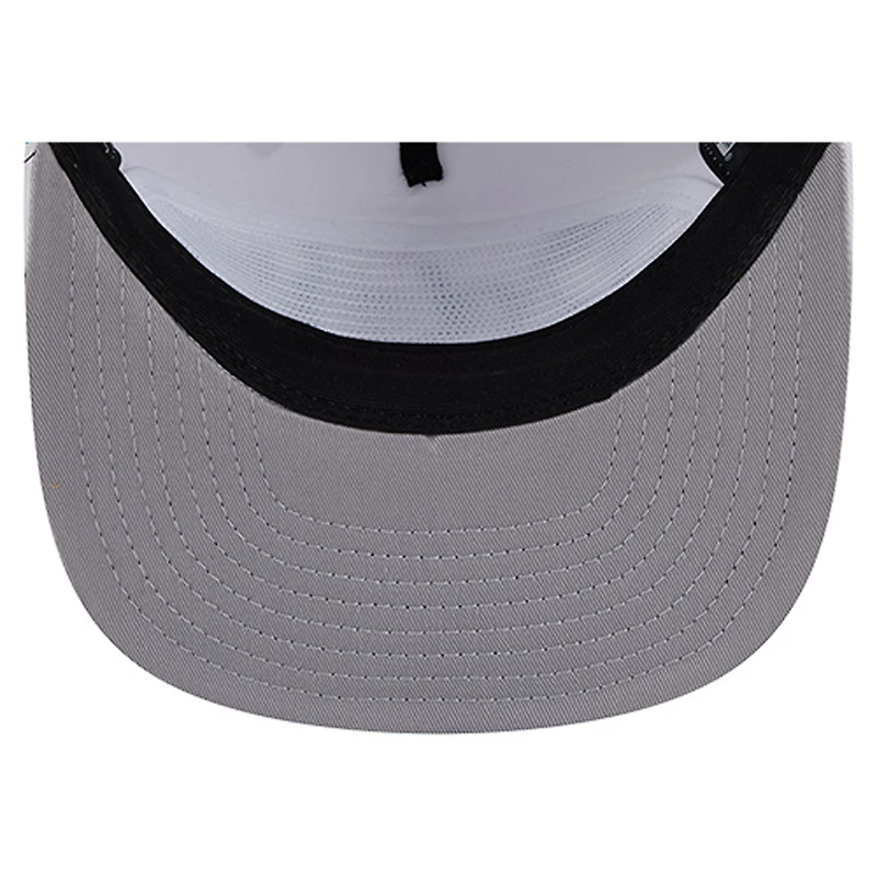 Casquette snapback New Era blanche pour homme, modèle 19TWENTY