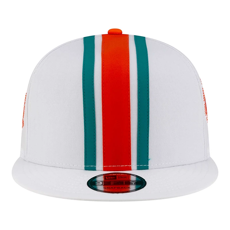 Casquette snapback 9FIFTY blanche Miami Dolphins de New Era pour homme