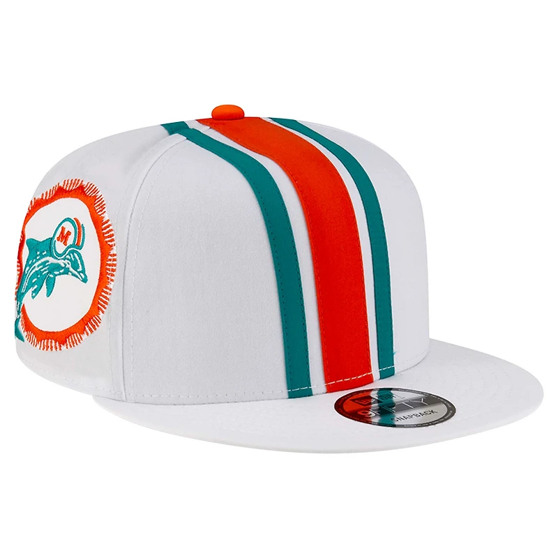 Casquette snapback 9FIFTY blanche Miami Dolphins de New Era pour homme