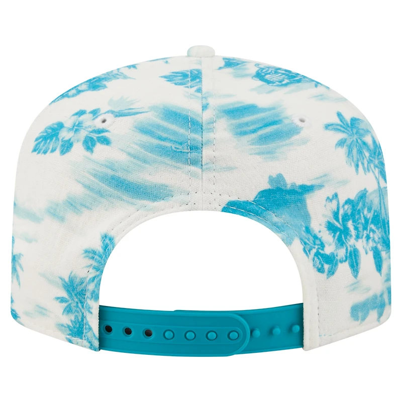 Men's New Era White Miami Dolphins Tropics 19TWENTY Adjustable Hat