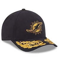 Men's New Era x Alpha Industries  Black Miami Dolphins A-Frame 9FORTY Adjustable Hat