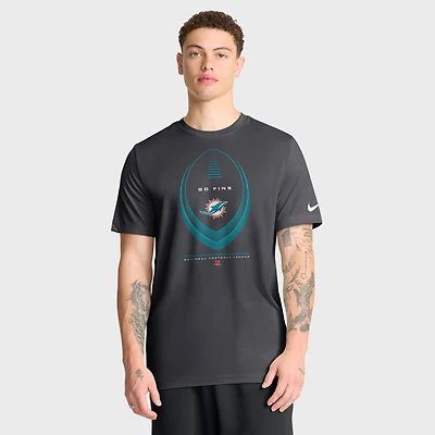 T-shirt Nike Aqua Miami Dolphins Legend Icon Dri-FIT pour homme