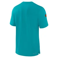 Men's Nike Aqua Miami Dolphins 2023 Sideline Performance T-Shirt
