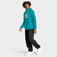 Sweat à capuche Nike Aqua Miami Dolphins 2025 Sideline Standard Issue Club Dri-FIT pour homme