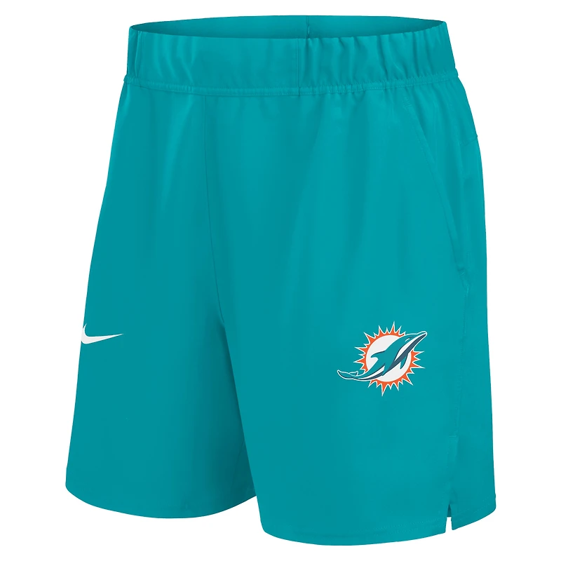 Short Nike Aqua Miami Dolphins Blitz Victory Performance pour homme