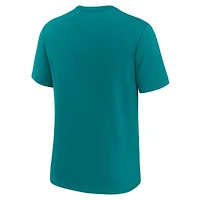 Men's Nike Aqua Miami Dolphins Favorable Timeline Tri-Blend T-Shirt