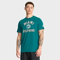 Men's Nike Aqua Miami Dolphins Favorable Timeline Tri-Blend T-Shirt
