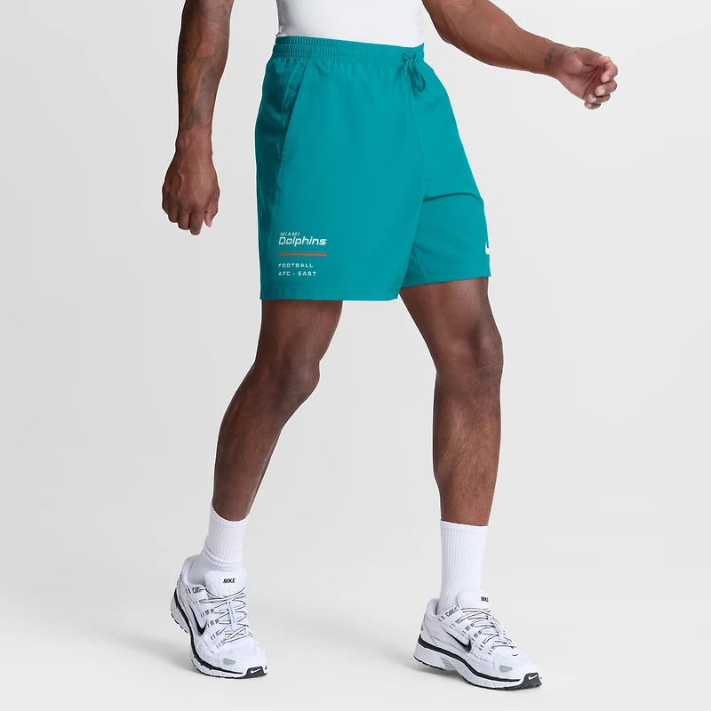 Short Nike Aqua Miami Dolphins Form Dri-FIT pour homme