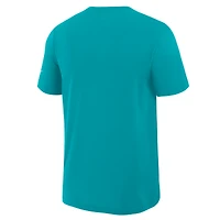 T-shirt Nike Aqua Miami Dolphins Primetime Slub Dri-FIT pour homme