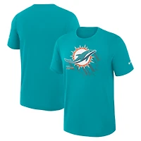 Men's Nike Aqua Miami Dolphins Primetime Slub Dri-FIT T-Shirt