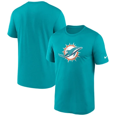 Men's Nike Aqua Miami Dolphins Primetime Legend Logo Performance T-Shirt