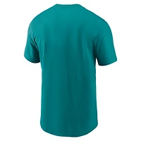 Men's Nike Aqua Miami Dolphins Rewind Essential T-Shirt