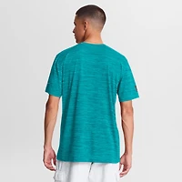 T-shirt Nike Aqua Miami Dolphins Sideline Double Covered Dri-FIT Velocity pour homme